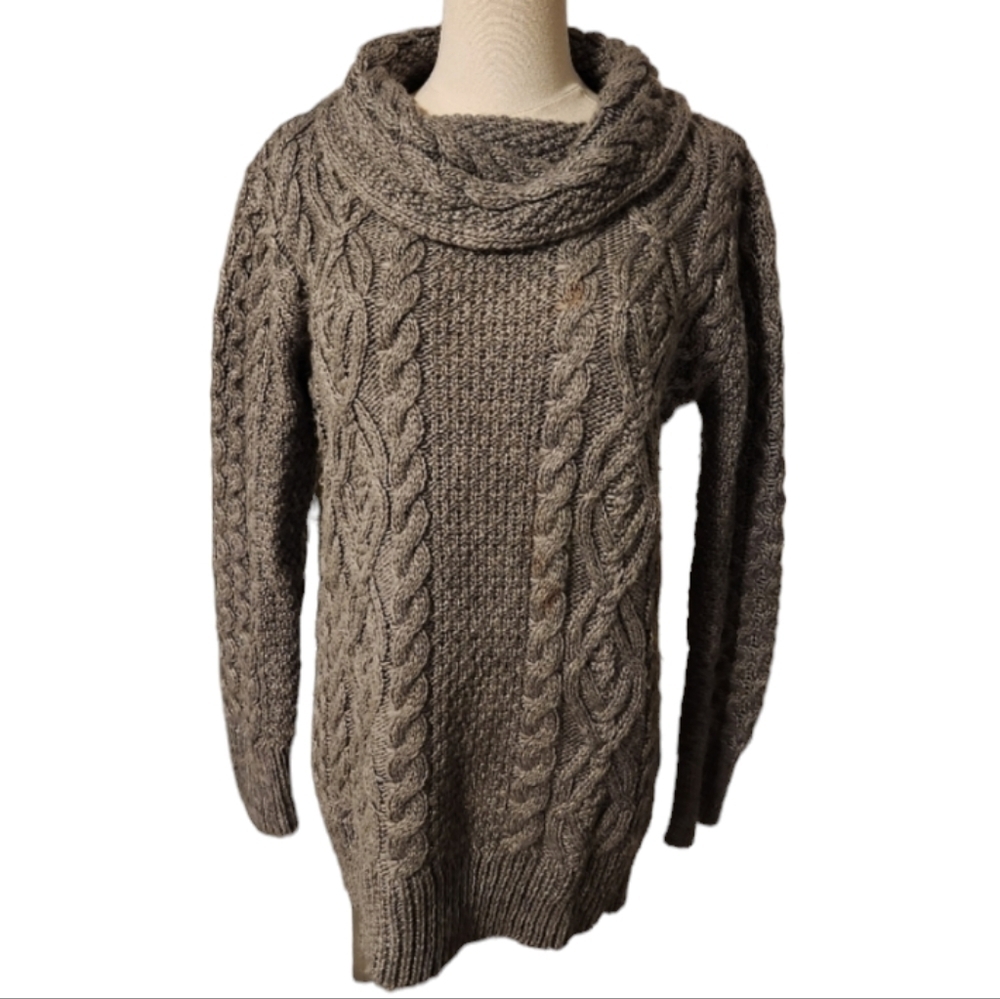 Zara Knit Grey Sweater - Size Medium